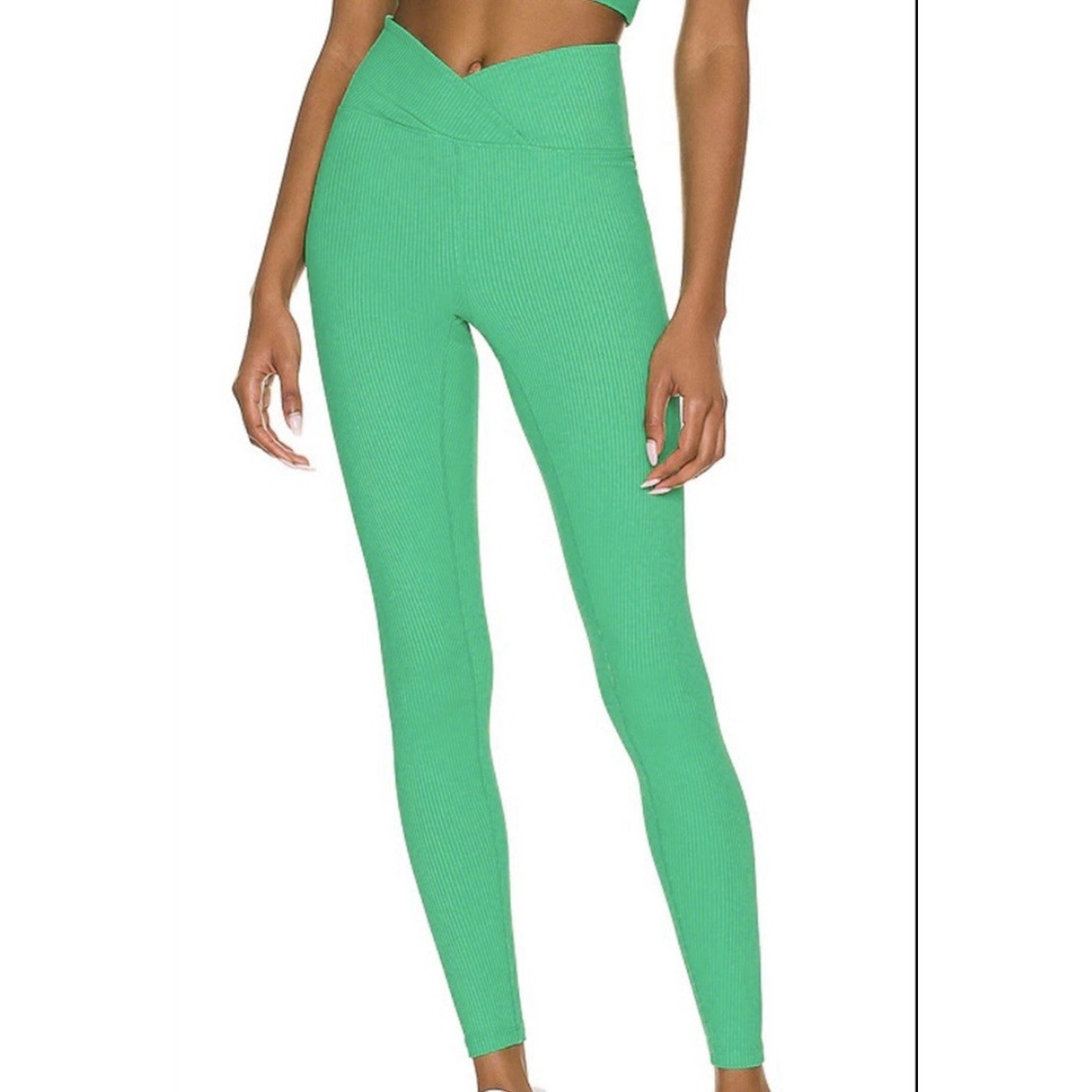 Year Of Ours Veronica Leggings S Surplice Crossover Waistband Athleisure Yoga